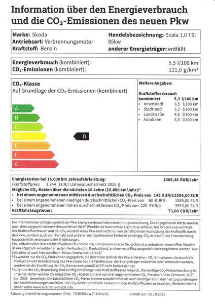 EU Label Infos CO2 und Co